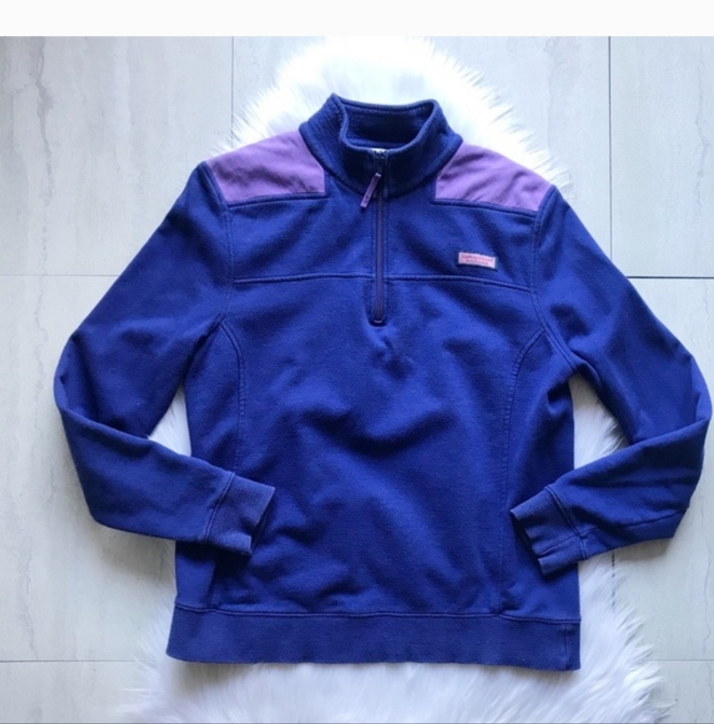 Vineyard Vines Ladies Quarter Zip Pull Over EUC Size LARGE
